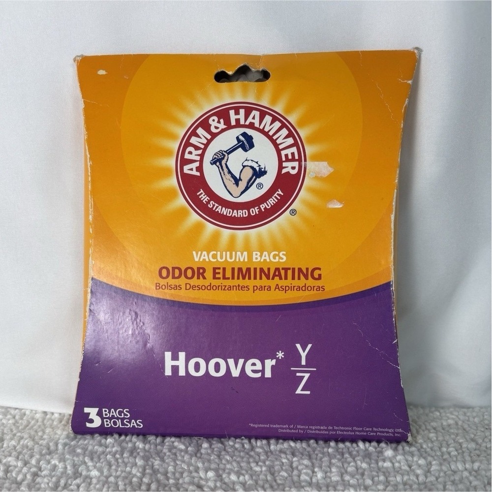Arm & Hammer Odor Eliminating Vacuum Bags for Hoover‎ Y/Z, 3 Pack, WindTunnel